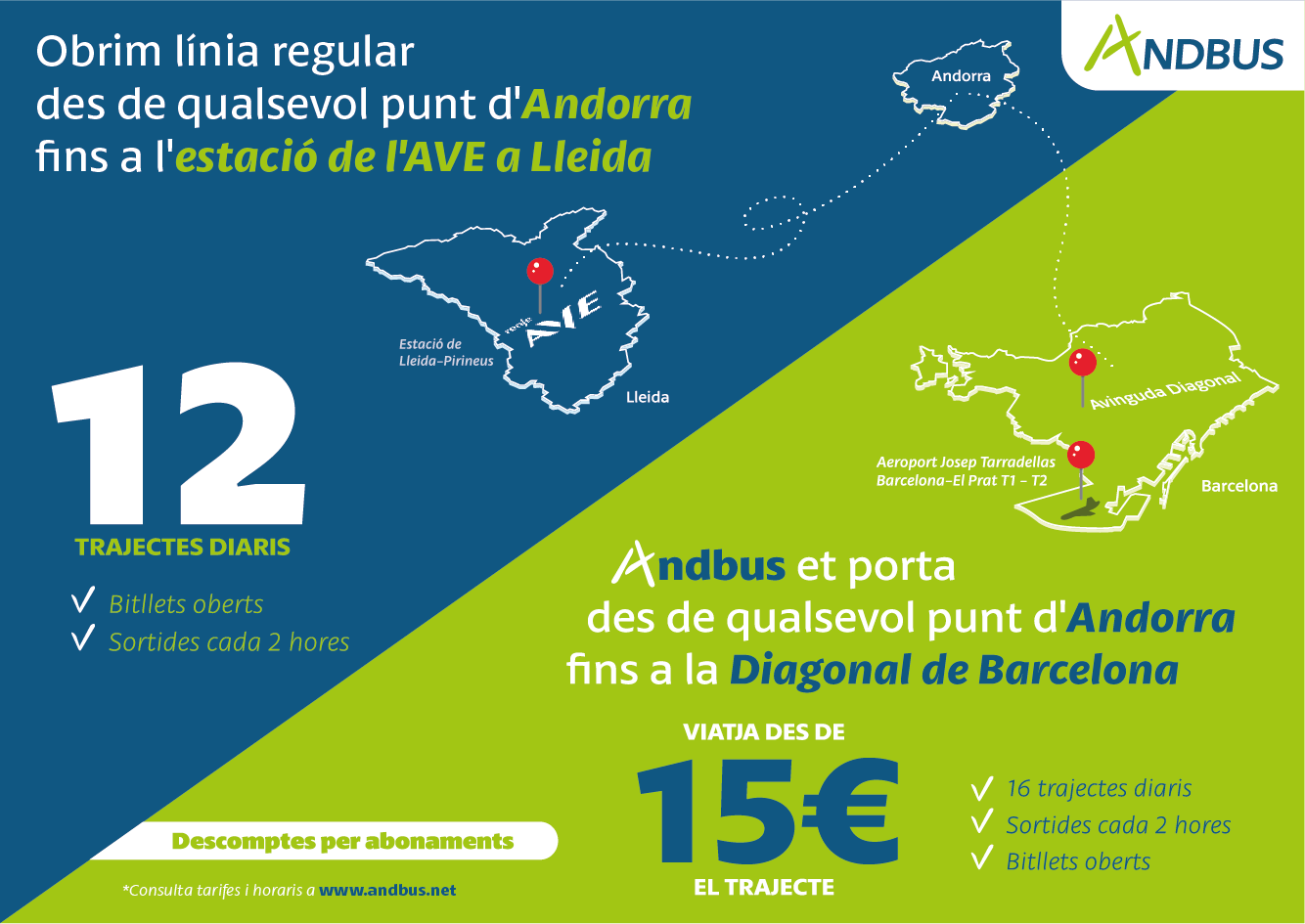 Autobusos entre Barcelona i Andorra i més destins | andorrabybus.com